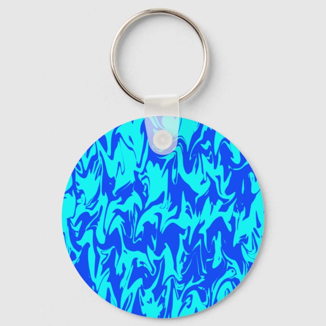 Abstract Swirl Keychain (Front)