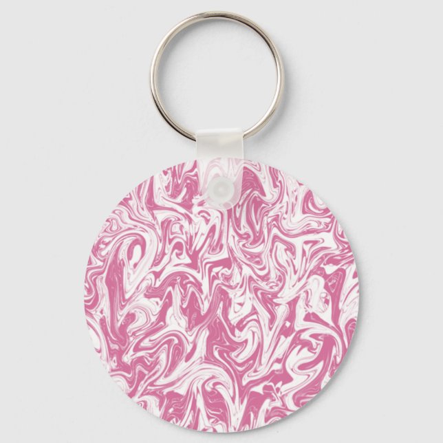 Abstract Swirl Keychain (Front)