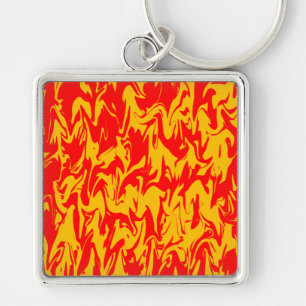 Abstract Swirl Keychain