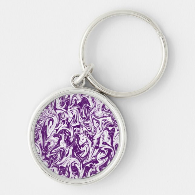Abstract Swirl Keychain (Front)