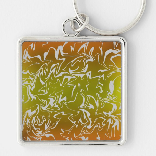 Abstract Swirl Keychain (Front)