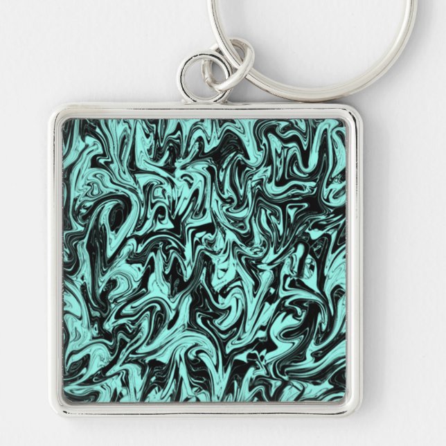 Abstract Swirl Keychain (Front)