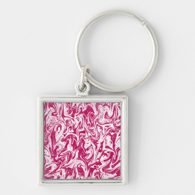 Abstract Swirl Keychain (Front)