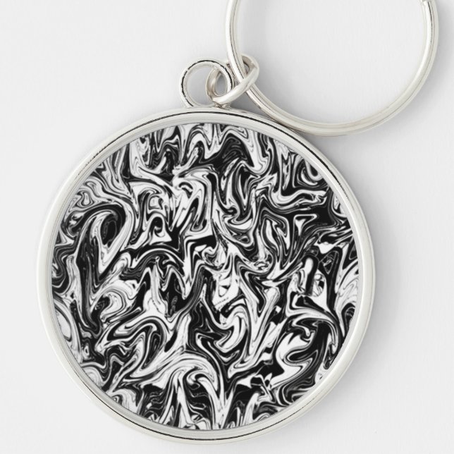 Abstract Swirl Keychain (Front)