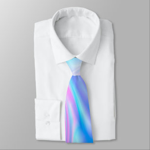 Abstract swirl liquid pastel purple colours print  tie