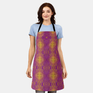 abstract  swirl modern pattern     apron