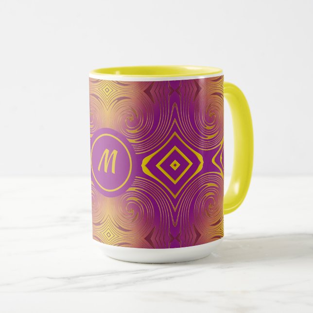 abstract  swirl modern pattern    mug (Front Right)