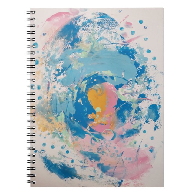 Abstract swirl notebook (Front)