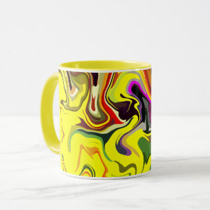 Abstract Swirl of Vibrant Colours Mug