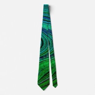 Abstract Swirl Patterns Colourful Swirls Green 202 Tie