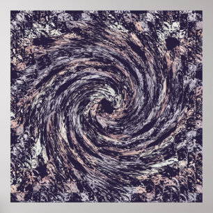 Abstract swirl texture. poster