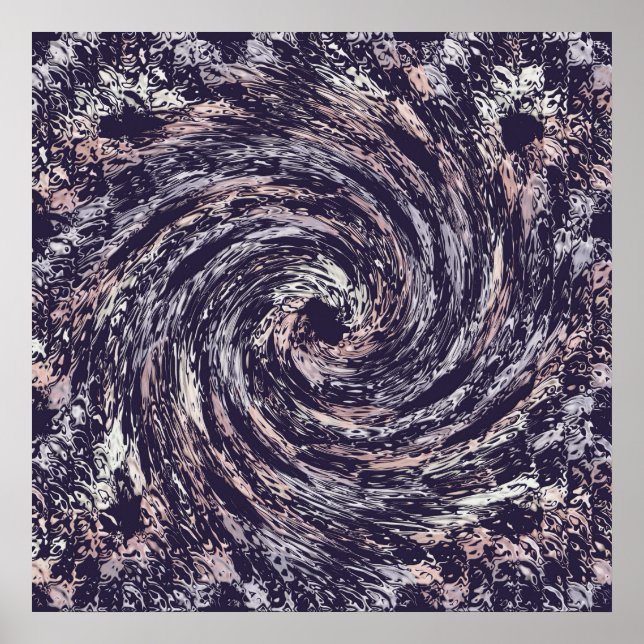 Abstract swirl texture. poster (Front)