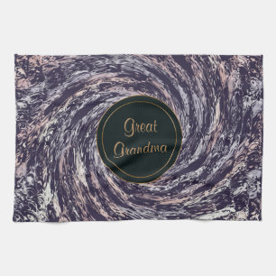 Abstract swirl texture. text. kitchen towel