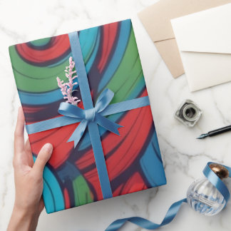 Abstract Swirl Wrapping Paper