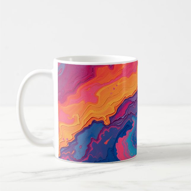 Abstract Swirling Coffee Mug (Left)
