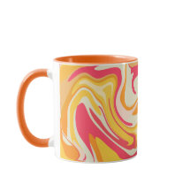 Abstract Swirling Design in Warm Tones 
