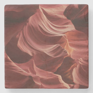 Abstract Swirling Pattern of Antelope Canyon Stone Coaster