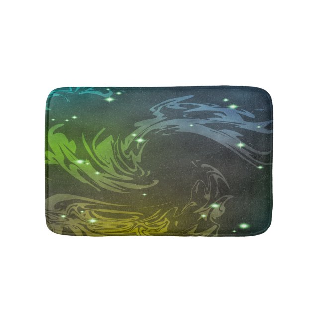 Abstract Swirls Bath Mat (Front)