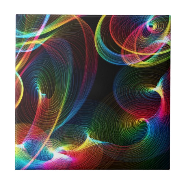 Abstract Swirls Tile (Front)