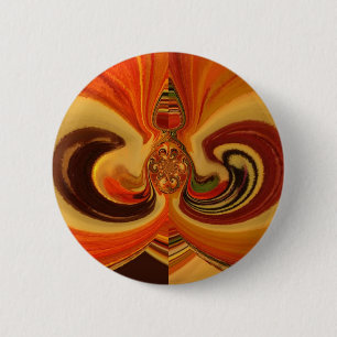 Abstract Swirls with Teardrop Centre Art Print 2 Inch Round Button