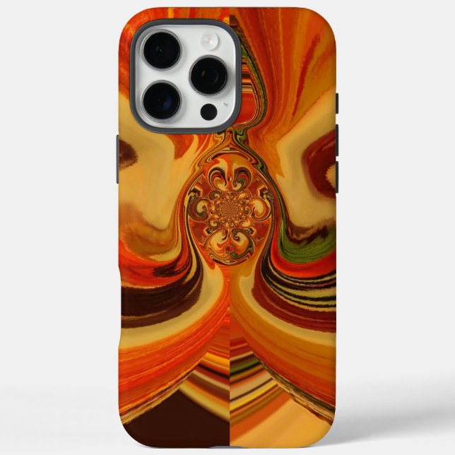 Abstract Swirls with Teardrop Centre Art Print Case-Mate iPhone Case (Back)
