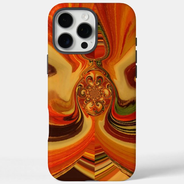 Abstract Swirls with Teardrop Centre Art Print Case-Mate iPhone Case (Back)