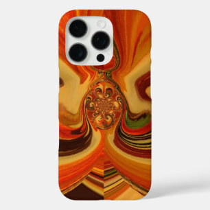 Abstract Swirls with Teardrop Centre Art Print iPhone 16 Pro Case
