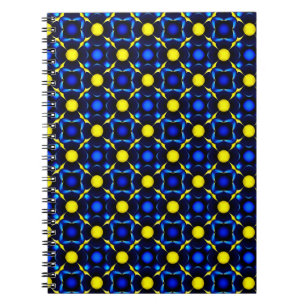 Abstract Symmetrical Geometric Pattern Notebook