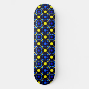 Abstract Symmetrical Geometric Pattern Skateboard