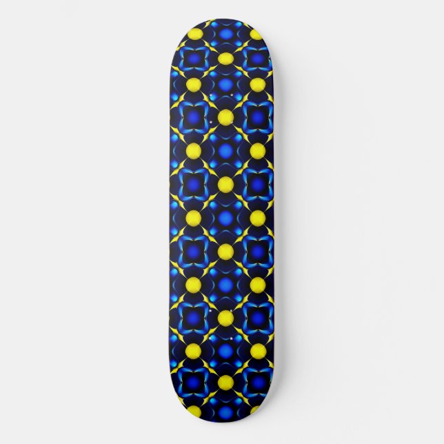 Abstract Symmetrical Geometric Pattern Skateboard (Front)