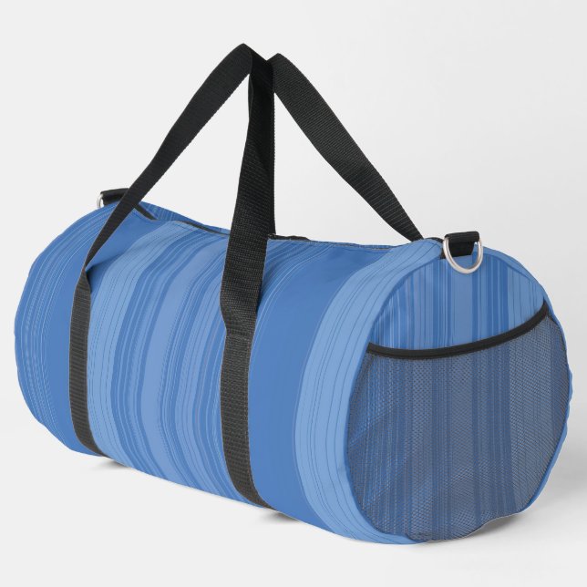 Abstract Symphony in Blue 3 Duffle Bag (Right Corner)