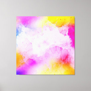Abstract Symphony: Vibrant Elegance Accent Pillow Canvas Print