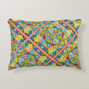 Abstract system accent pillow