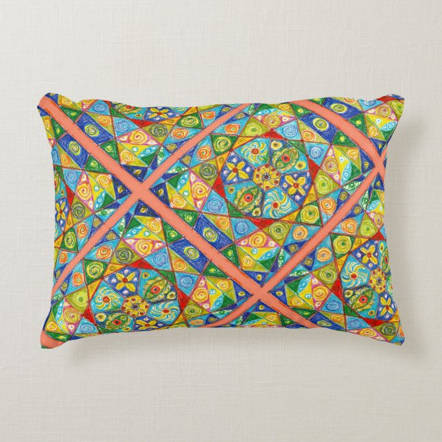 Abstract system accent pillow (Front)