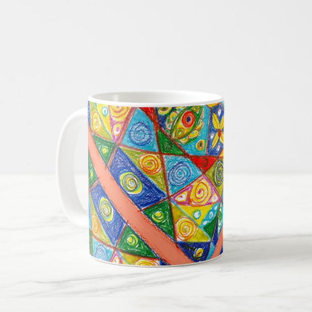 Abstract system coffee mug (Front Left)