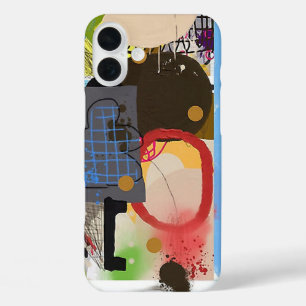 Abstract talk iPhone 16 plus case