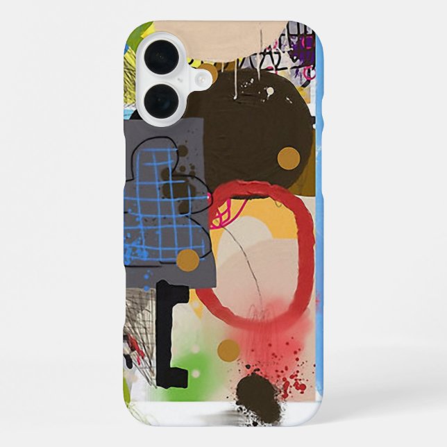 Abstract talk iPhone case (Back)