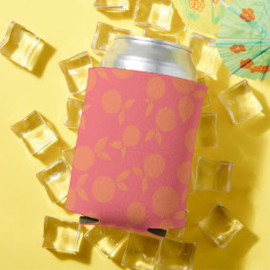 Abstract tangerine pattern can cooler