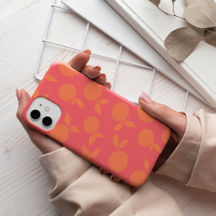 Abstract tangerine pattern iPhone 13 case