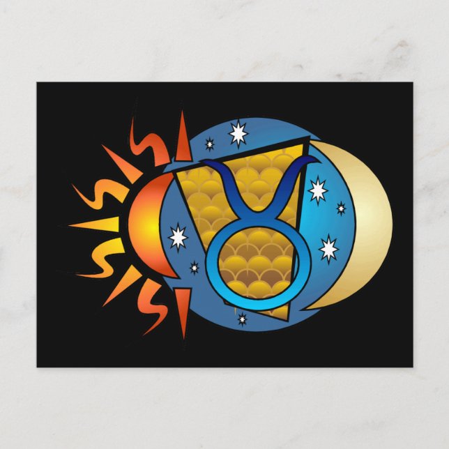 Abstract Taurus Postcard (Front)