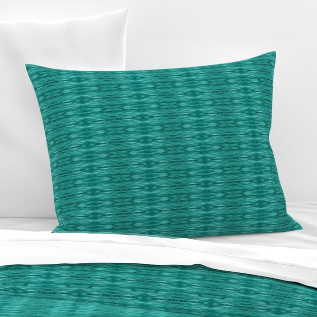 Abstract teal water ripples M-size pattern Pillowcase (Creator Uploaded)