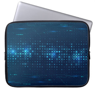Abstract technology background. Digital innovation Laptop Sleeve