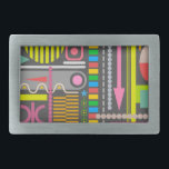 Abstract Technology Control Panel Pattern Belt Buckle<br><div class="desc">Colourful Abstract Art Pattern</div>