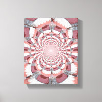 Abstract Teeth Wrapped Canvas