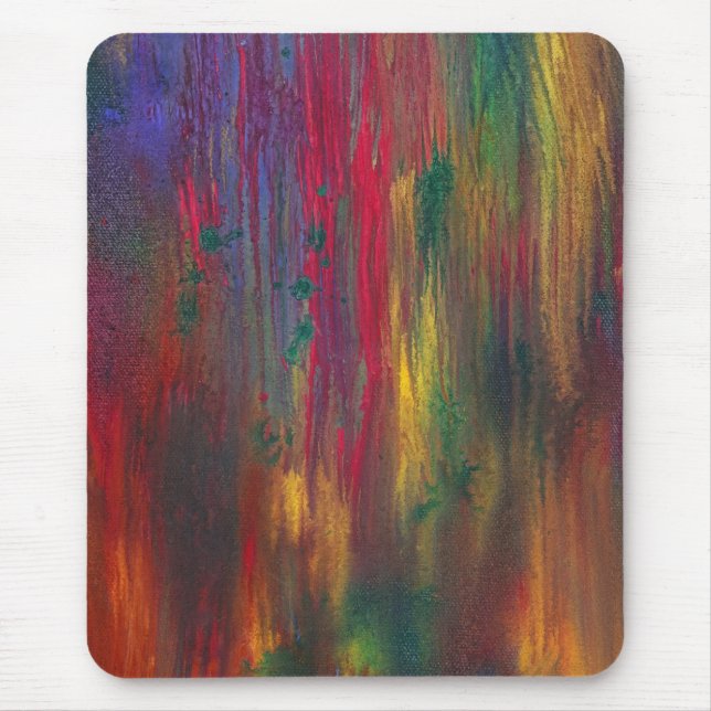 Abstract - Tempera - Night Fall Mouse Pad (Front)