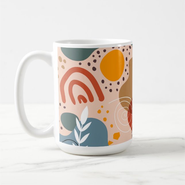 Abstract Teracotta  Coffee Mug (Left)