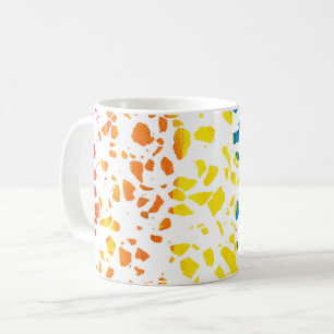 Abstract Terrazzo Mosaic Colourful Rainbow Pattern Coffee Mug
