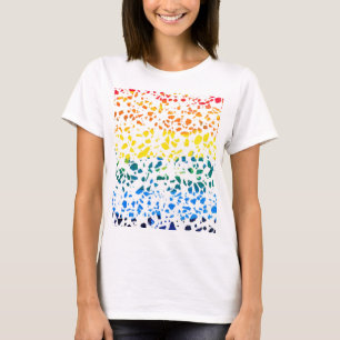 Abstract Terrazzo Mosaic Colourful Rainbow Pattern T-Shirt