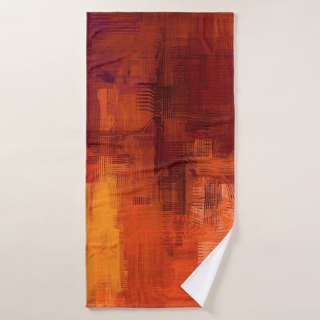 Abstract texture. 2d illustration. Expressive hand Bath Towel (Bath Towel)
