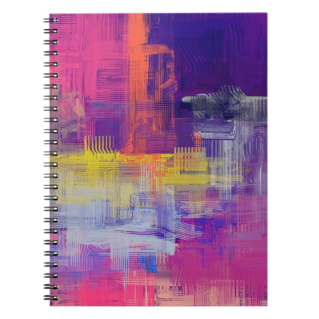 Abstract texture. 2d illustration. Expressive hand Notebook (Front)